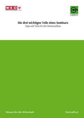 Die Drei wichtigen Teile eines Seminars