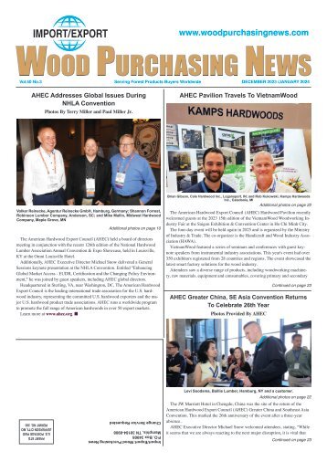 Import/Export Wood Purchasing News - December 2023/January 2024 