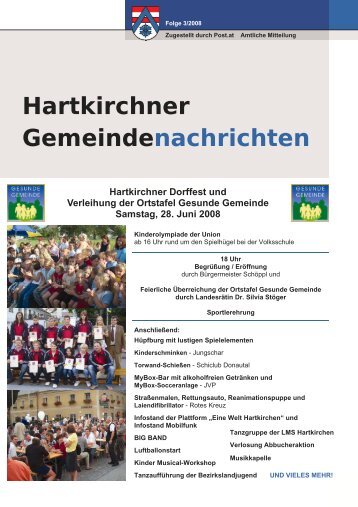 Hartkirchner Gemeindenachrichten - Hartkirchen - Land ...