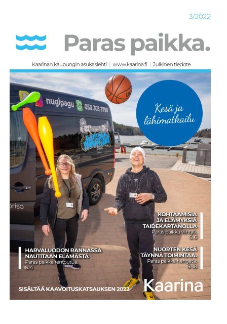 Kaarinan kaupungin Paras paikka -asukaslehti, toukokuu 2022