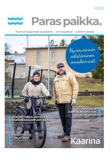 Kaarinan kaupungin Paras paikka -asukaslehti, tammikuu 2022