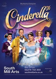Panto Programme Cinderella - sponsored by Stansted Airport