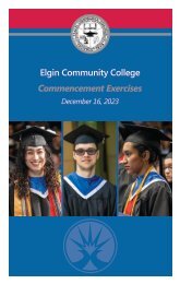 Commencement - Fall 2023|Elgin Community College