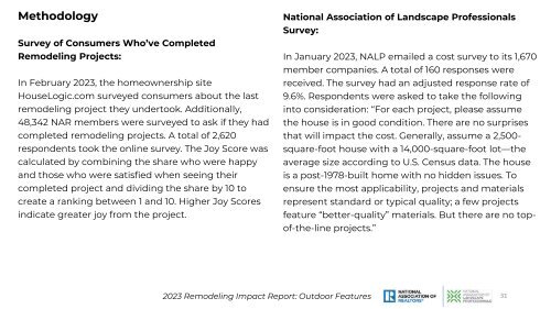 2023 Remodeling Impact Outdoor Features | NAR | 03-17-2023