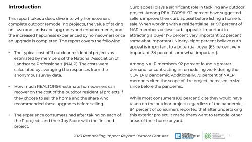 2023 Remodeling Impact Outdoor Features | NAR | 03-17-2023