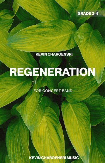 00 - REGENERATION - FULL TRANSPOSED SCORE AND COVER