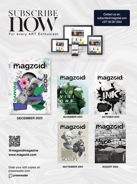 Magzoid Magazine - Luxury Magazine in the Creative Space | December 2023 |