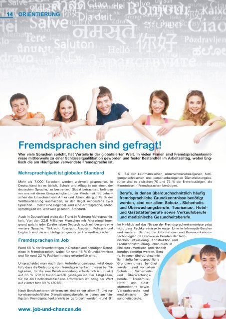 JOB & CHANCEN Frankfurt/Darmstadt/Wiesbaden Winter-Ausgabe