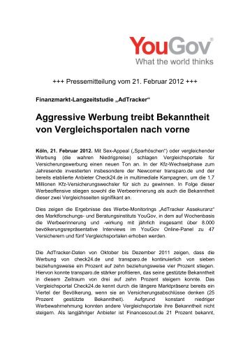 Aggressive Werbung treibt Bekanntheit von ... - YouGov