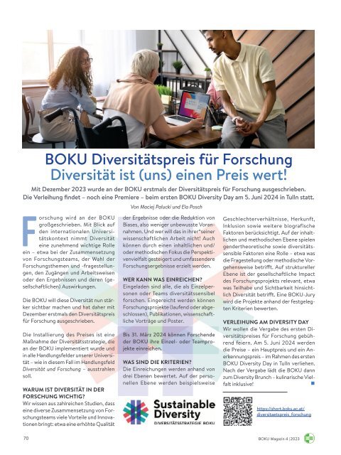 BOKU Magazin 4/2023