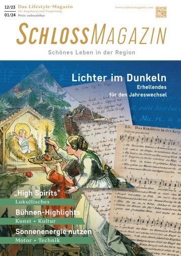 SchlossMagazin Augsburg und Umgebung Dezember 2023 - Januar 2024