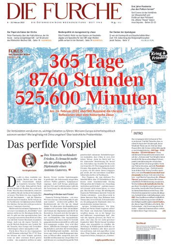 DIE FURCHE 23.02.2023