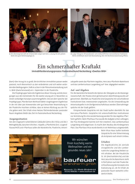 Das Stadtgespräch Ausgabe Januar 2024 auf Mein Rheda-Wiedenbrück