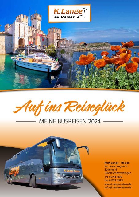 K. Lange Reisen - Busreisen 2024