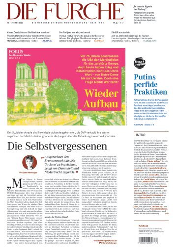 DIE FURCHE 30.03.2023