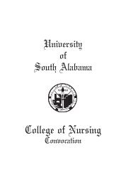 USA College of Nursing Convocation Fall 2023