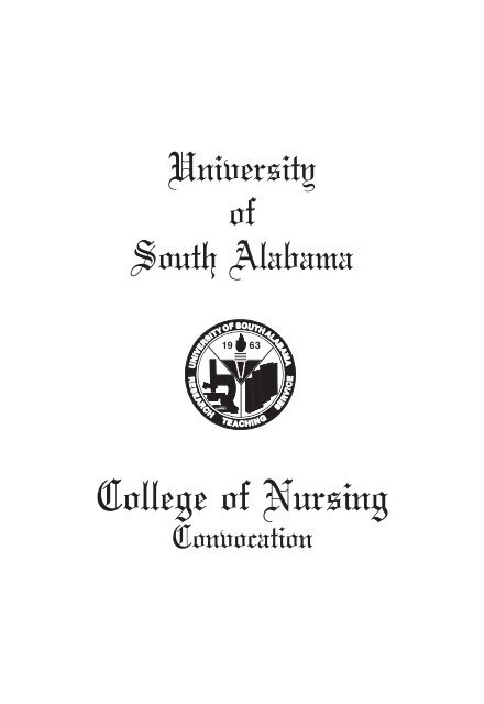 USA College of Nursing Convocation Fall 2023