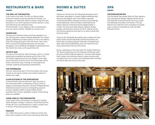 The Dorchester Groups Brochure