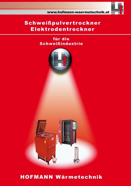 HOFMANN Wärmetechnik Schweißpulvertrockner Elektrodentrockner