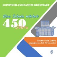 Jahrbuch 6 - Schüler und Lehrer engagieren sich füreinander