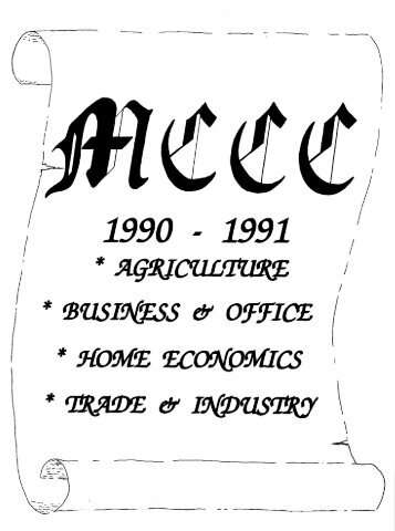 MCCC Yearbook 1990-1991