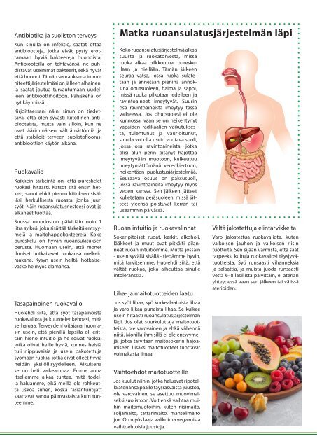Terve ruoansulatus - Parempi terveys ja hyvinvointi