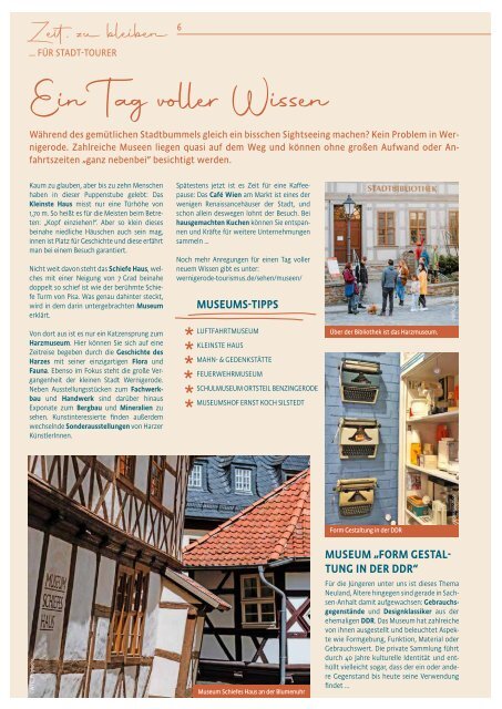 Urlaubsmagazin Wernigerode & Schierke