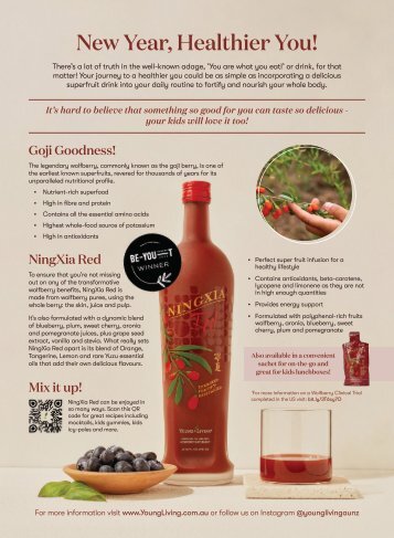 New Year, Healthier You - NingXia Red Poster