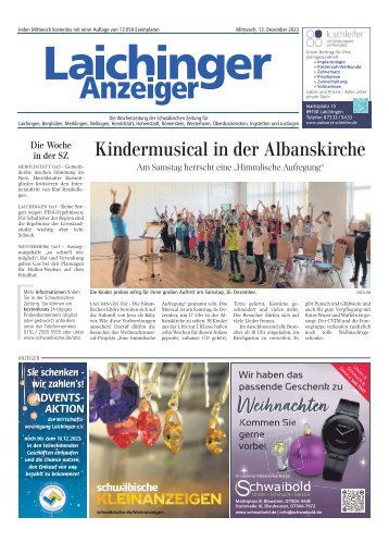 13.12.2023 Laichinger Anzeiger