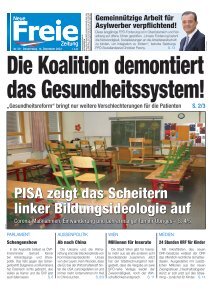Die Koalition demontiert das Gesundheitssystem!