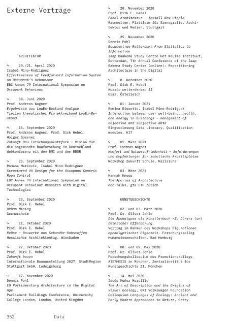 Salutogenese – Das Jahrbuch der KIT-Fakultät für Architektur 2021