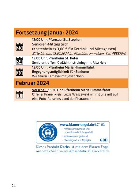 Weihnachtspfarrbrief 2023