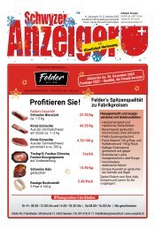 Schwyzer Anzeiger – Woche 50 – 15. Dezember 2023