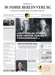 Jubiläumszeitung 30 Jahre Berlin Verlag