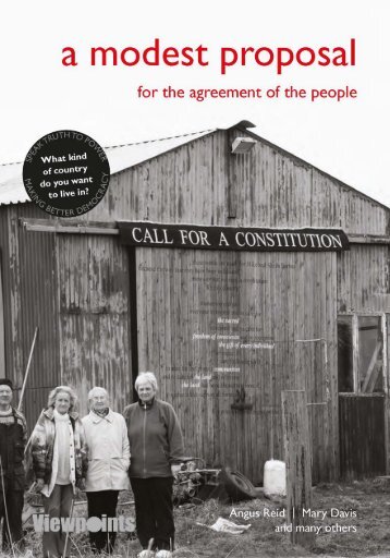 A Modest Proposal by Angus Reid and Mary Davis sampler
