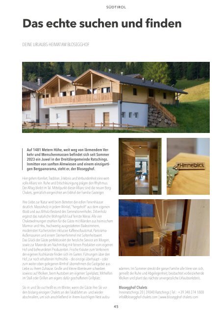 wd Winter 23 | Dein Chalet-Urlaub 2024