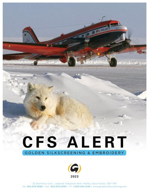 CFS Alert Catalogue 2023