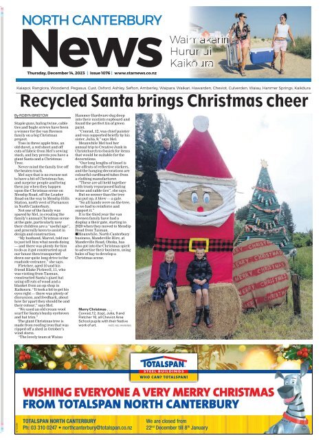 North Canterbury News: December 14, 2023