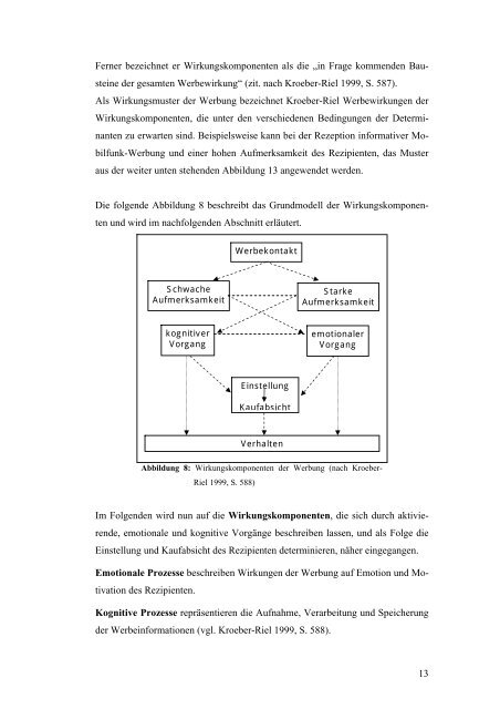 Modelle der Werbewirkungsforschung am Beispiel ... - Löffelholz.com