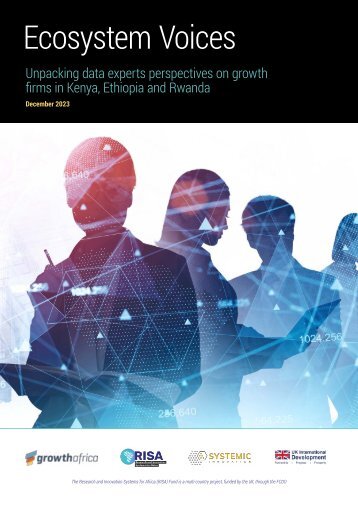 Ecosystem Voices: Unpacking data experts perspectives on growth firms in Kenya, Ethiopia and Rwanda