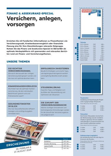 Finanzen und Assekuranz