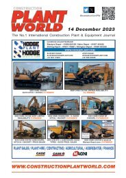Construction Plant World 14 Decemb 2023