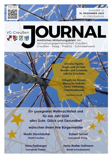 Creussen Journal  Ausgabe 15.12.2023