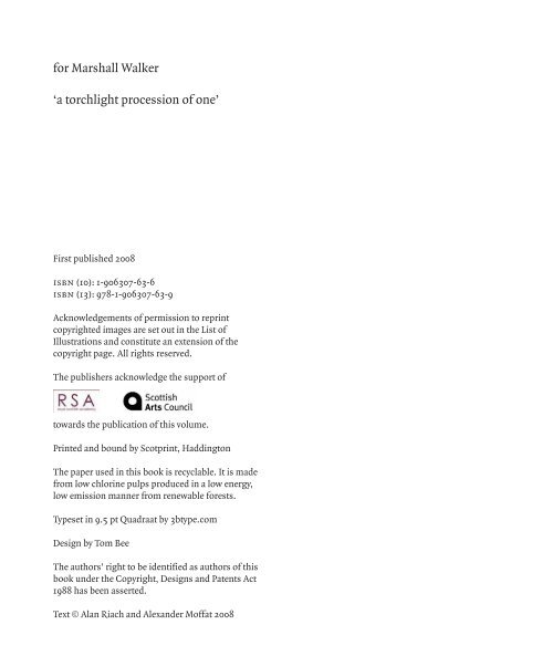 Arts of Resistance by Alexander Moffat and Alan Riach sampler