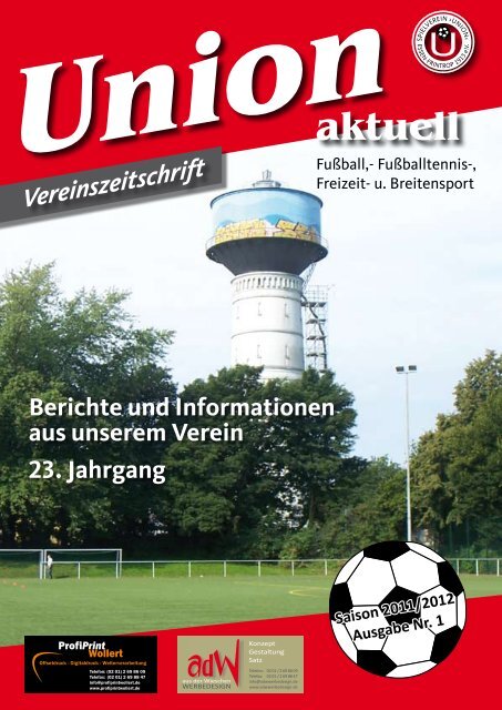 Ausgabe Nr.1 2011/2012 - SV Union Essen-Frintrop 1913 eV