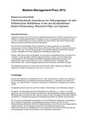 Medizin-Management-Preis 2012 - Medizin-Management-Verband