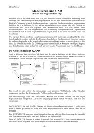 Modellieren und CAD - Lehrstuhl für Didaktik der Mathematik