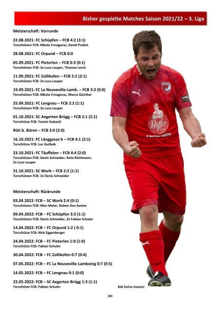 Matchzytig / Matchprogramm Zusammenfassung 2019720 - Vorrunde 2023/24