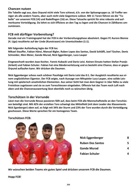 Matchzytig / Matchprogramm Zusammenfassung 2019720 - Vorrunde 2023/24