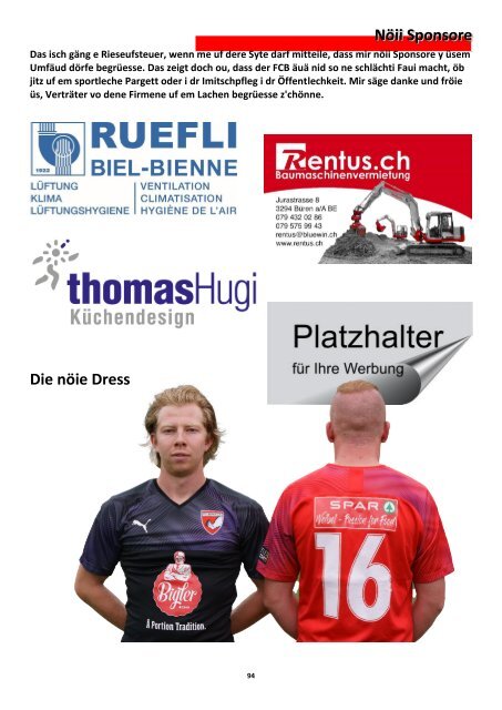 Matchzytig / Matchprogramm Zusammenfassung 2019720 - Vorrunde 2023/24